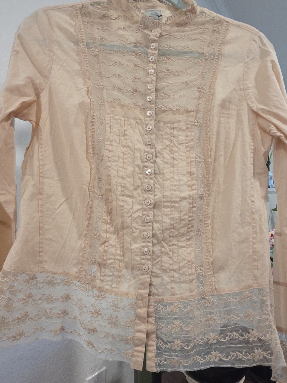 Anthropologie Odille Embroidered Button-Up Blouse - Picture 9 of 10